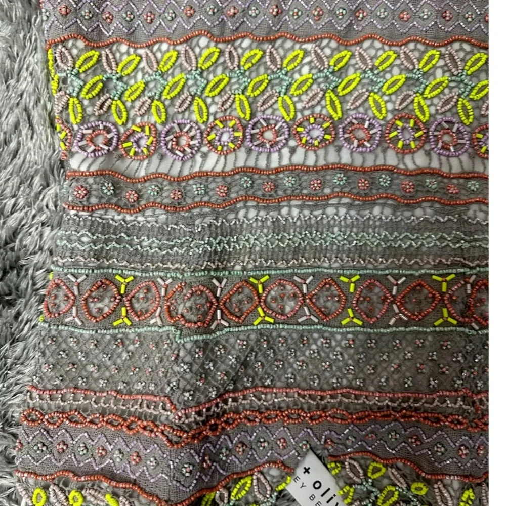 Alice + Olivia Amina All Over Embroidery Sweetheart Neck Dress - Brand New sz 10 - Picture 8 of 12